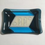 fused glass soap dish