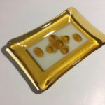 fused glass soap dish