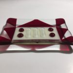 fused glass soap dish