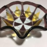 fused glass bowl Star