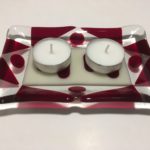 fused glass soap dish smooth bottom