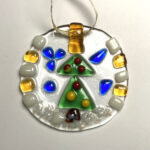 fused glass ornament 16