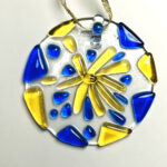 fused glass ornament 19