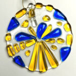 fused glass ornament 20